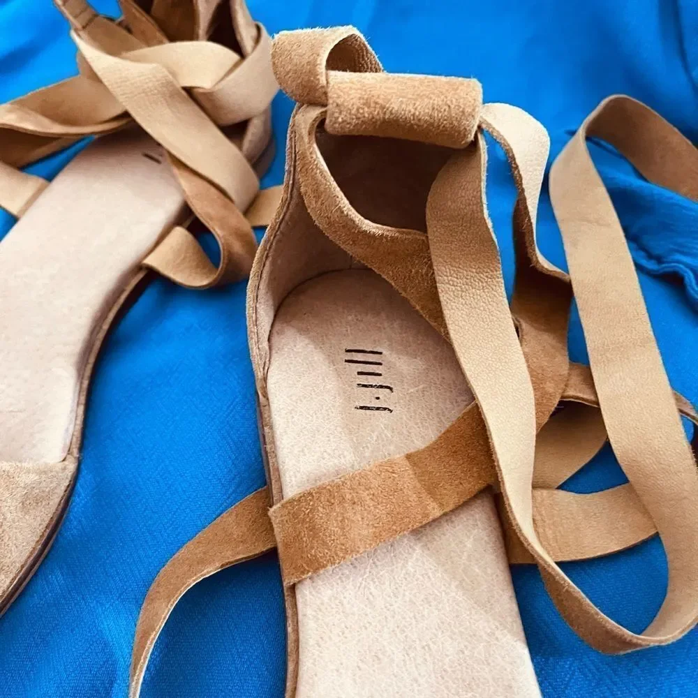 J. Jill‎ Gray D’orsay Suede Lace-up Flats